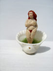 Venus, 2011, Linde bemalt, Muschel, H=7cm