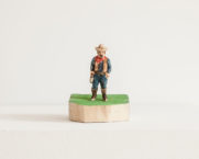 Cowboy, 2017, Linde bemalt, H= 15 cm